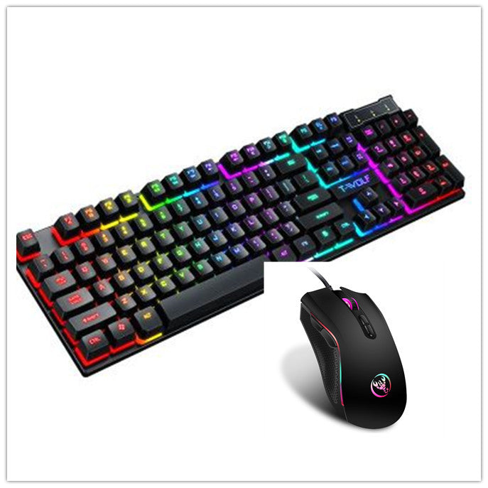Gaming USB Luminous Wired Keyboard Floating Manipulator
