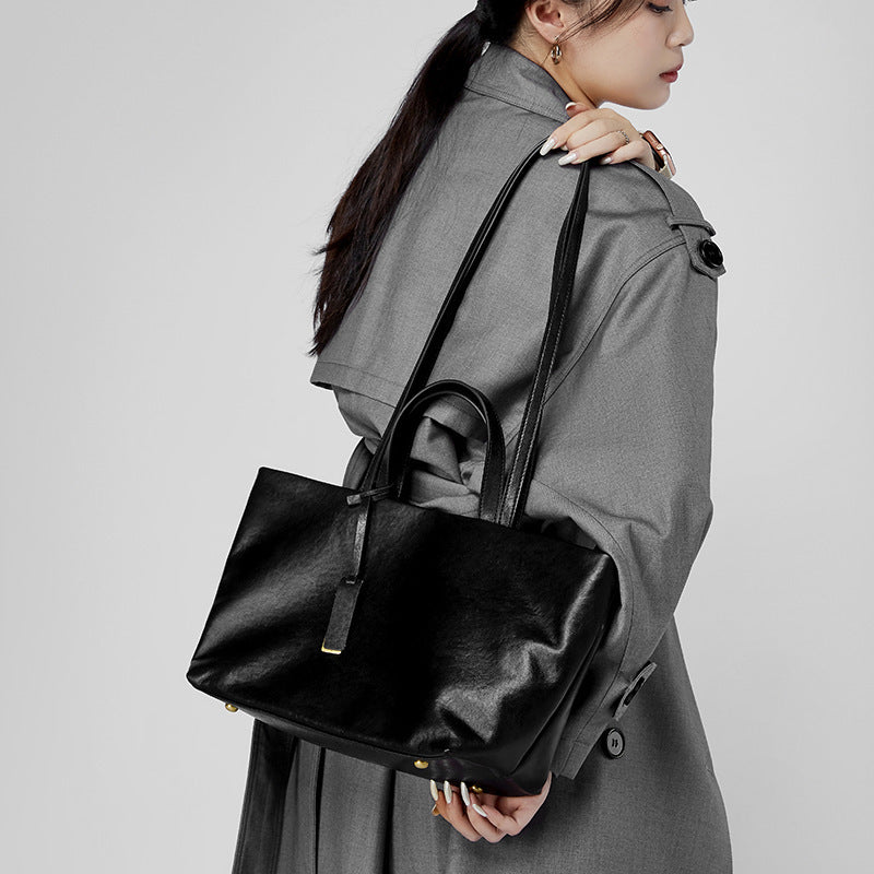 Genuine Leather Women's Bag Underarm One Shoulder Retro