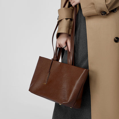 Genuine Leather Women's Bag Underarm One Shoulder Retro