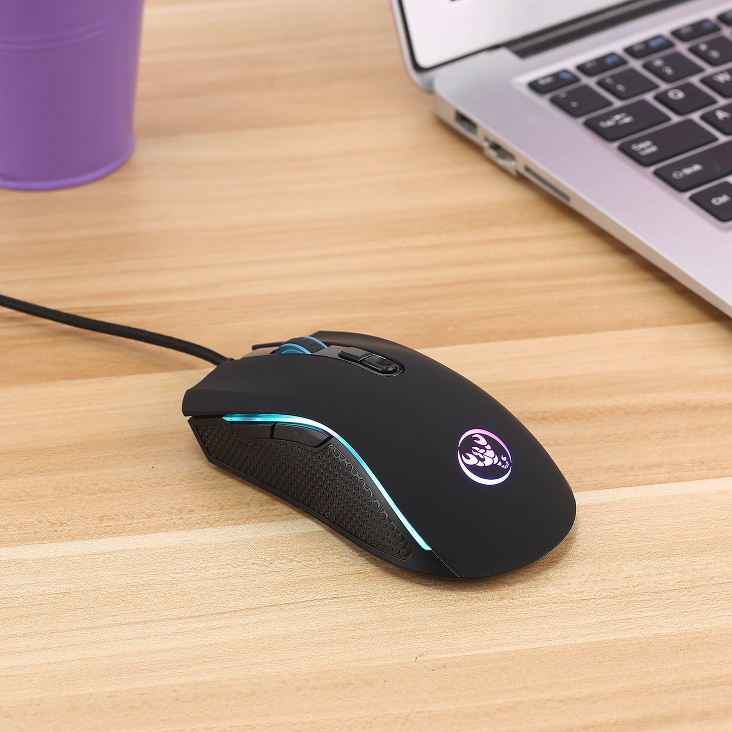 Gaming USB Luminous Wired Keyboard Floating Manipulator