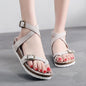 Women's Leather Toe Covering Cork Slippers