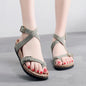 Women's Leather Toe Covering Cork Slippers