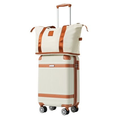 Hardshell Luggage Sets 3 Piece Carry-on Suitcase Double Spinner Wheels With TSA Lock