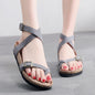 Women's Leather Toe Covering Cork Slippers